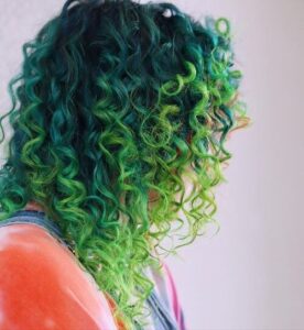 Small green wave mermaid hair color ideas