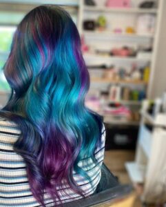 Ocean Waves mermaid hair color ideas