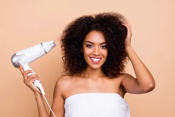 Natural Hair Before Blow Drying & How To Blow Dry Natural Hair